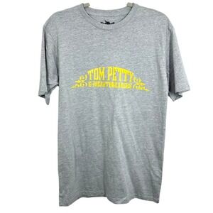 Tom Petty and the‎ Heartbreakers Grey Graphic T-Shirt Size M Casual Band Tee